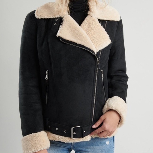 🚨FINAL DROP🚨LIKE NEW!!! Sherpa Aviator Jacket - Picture 4 of 10